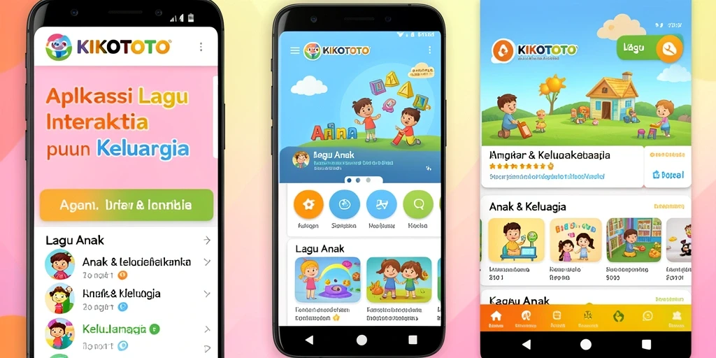 Antarmuka KIKOTOTO yang menarik dan ramah anak.