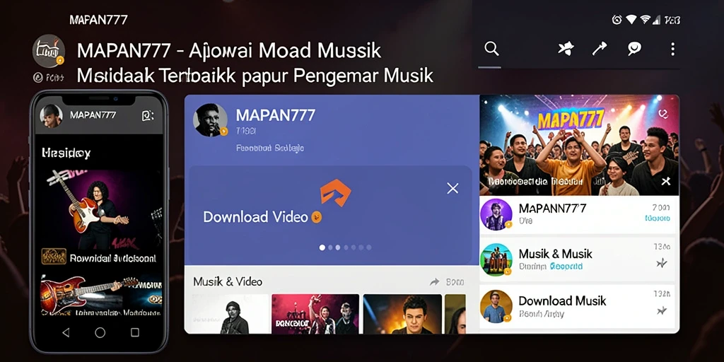 Tampilan antarmuka aplikasi MAPAN777 yang sederhana dan mudah digunakan.