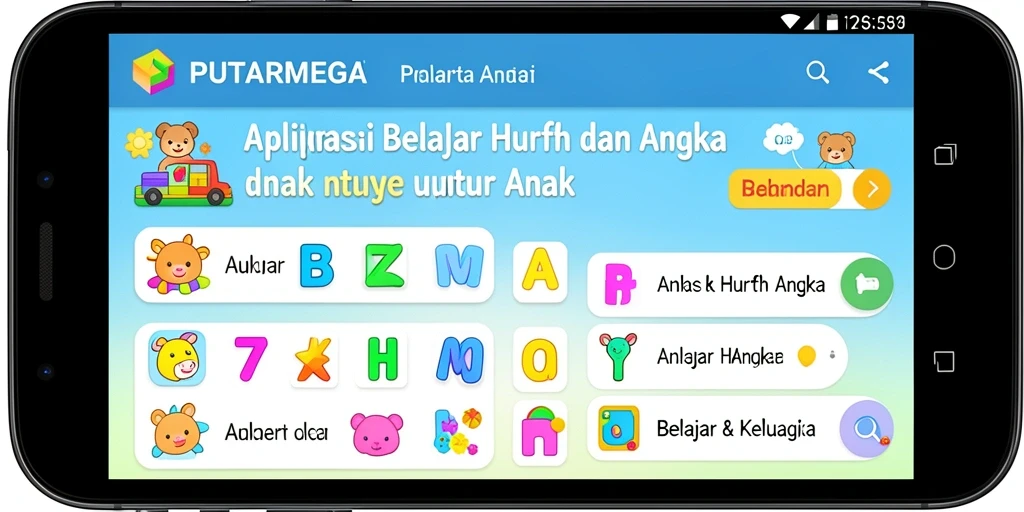 Tampilan antarmuka PUTARMEGA yang interaktif dan edukatif.